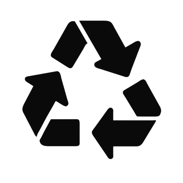 icono de reciclaje icono de símbolos vectoriales de reciclado