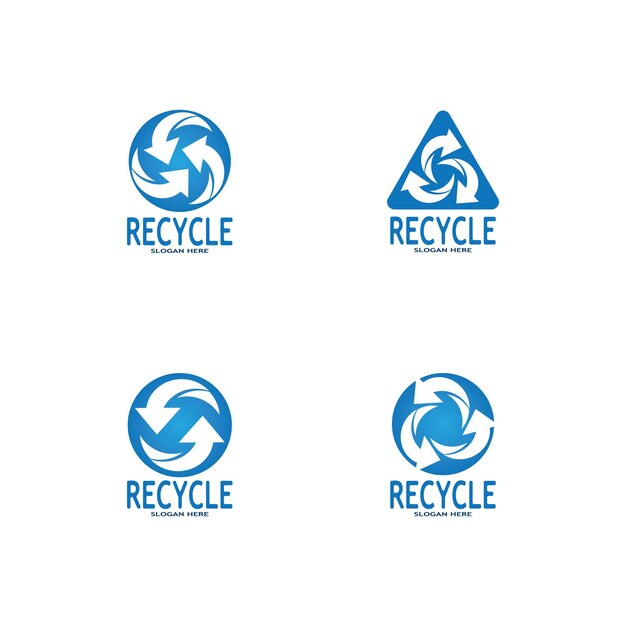 Icono de reciclaje Símbolo de reciclaje Reutilización Logotipo de gráficos vectoriales