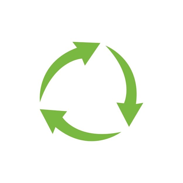 Icono de reciclaje Vector de icono de reciclaje en estilo plano moderno Imagen de icono de reciclaje Ilustración de icono de reciclaje