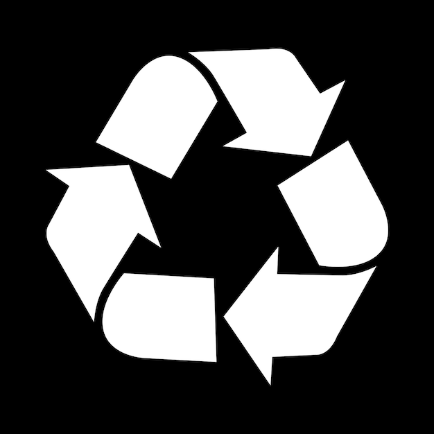 Vector icono de reciclaje