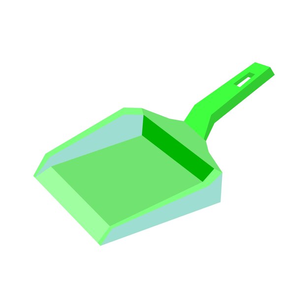 Icono de recogedor de mano turquesa Se puede utilizar el servicio de limpieza Ilustración vectorial aislada en un fondo blanco Artículos de limpieza planos