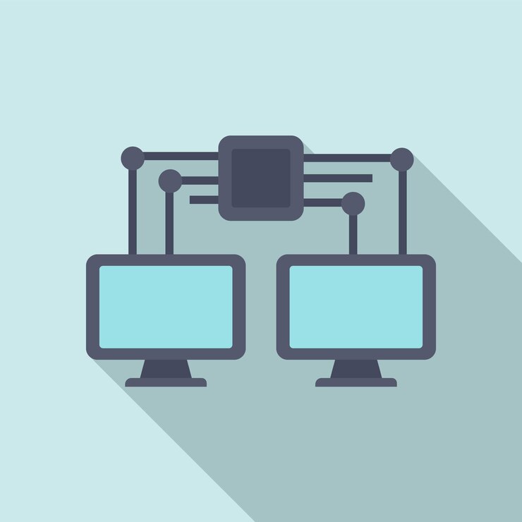 Vector icono de red de aprendizaje automático ilustración plana del icono de vector de red de aprendizaje automático para diseño web
