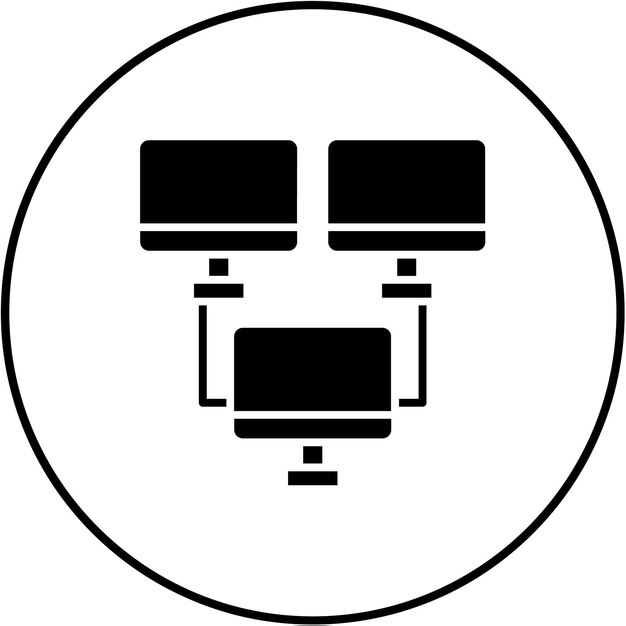 Icono de la red de computadoras