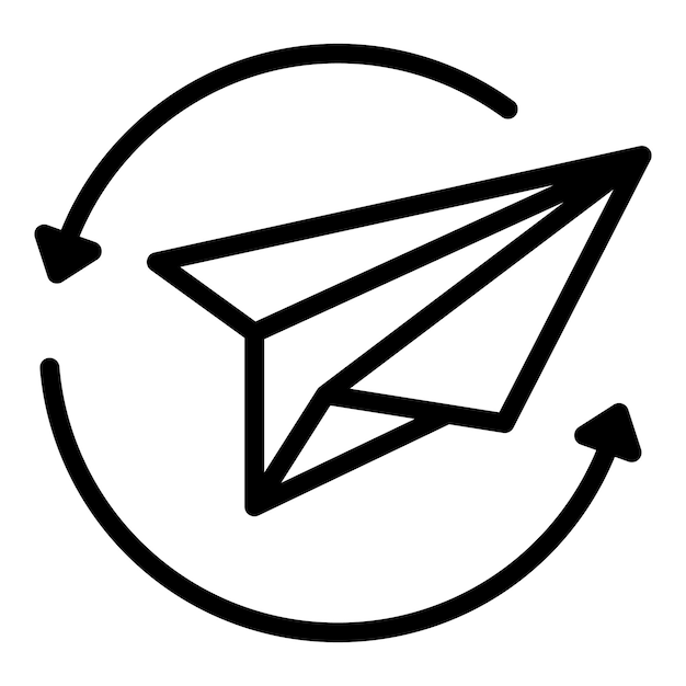 El icono de la red del contorno del vector Smm cruza las redes sociales