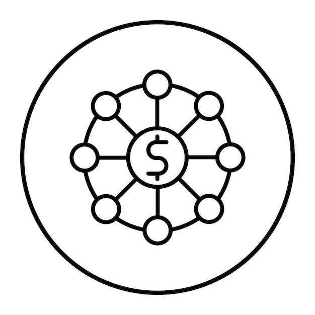 Icono de la red de dinero