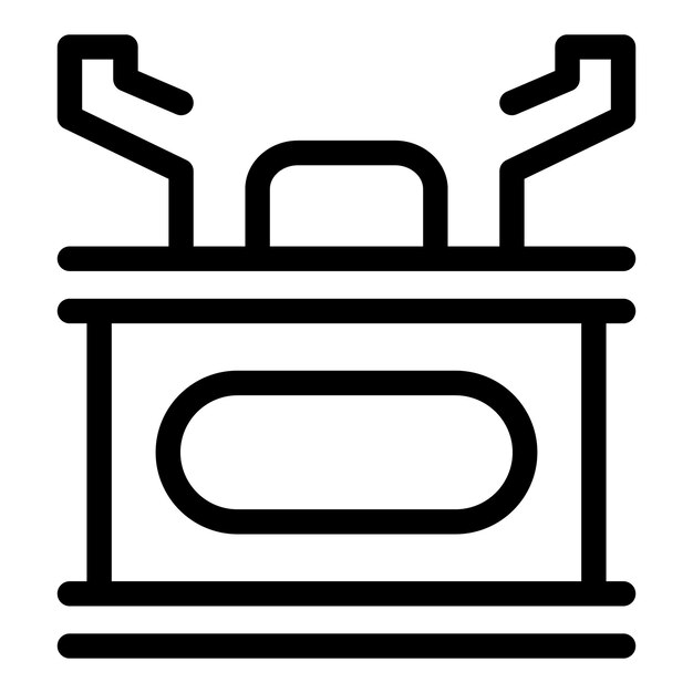Icono de la red de distribución de energía eléctrica del transformador eléctrico