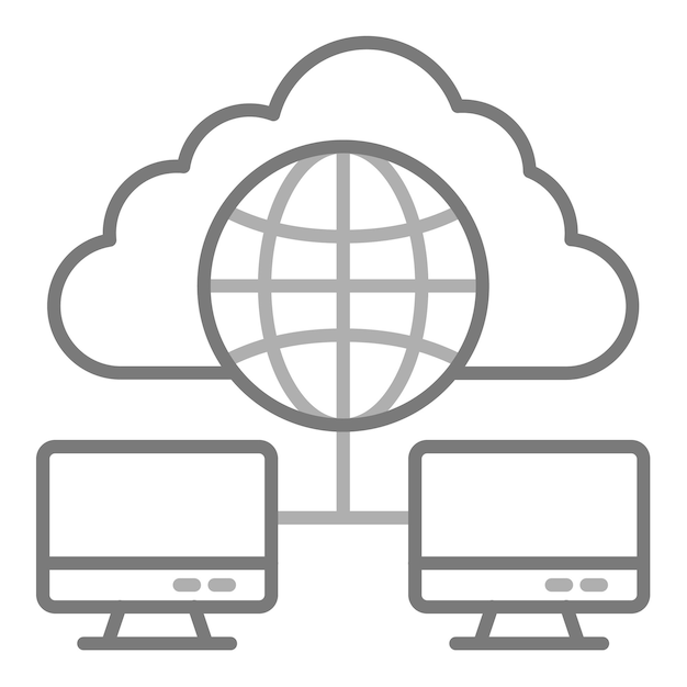 Icono de la red en la nube