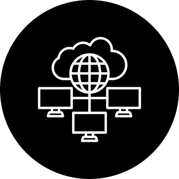 Icono de la red en la nube