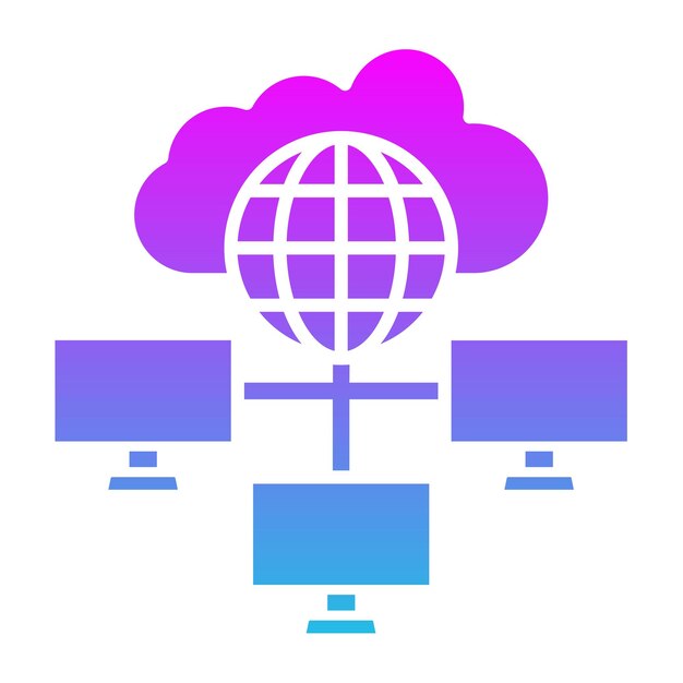 Icono de la red en la nube