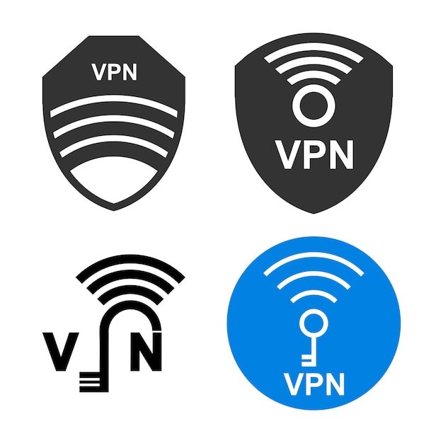 El icono de la red privada virtual o VPN