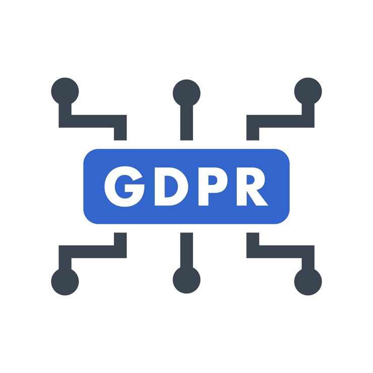Vector icono de red del rgpd
