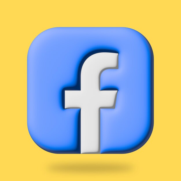 Vector icono de redes sociales 3d