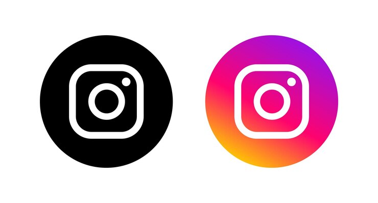 Vector el icono de las redes sociales de instagram