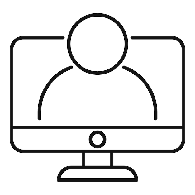 Icono de referencia de asesoramiento Icono de vector de referencia de asesoramiento de esquema para diseño web aislado sobre fondo blanco