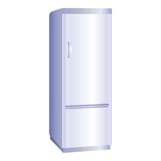 Vector icono de refrigerador congelador caricatura de icono de vector de refrigerador congelador para diseño web aislado sobre fondo blanco