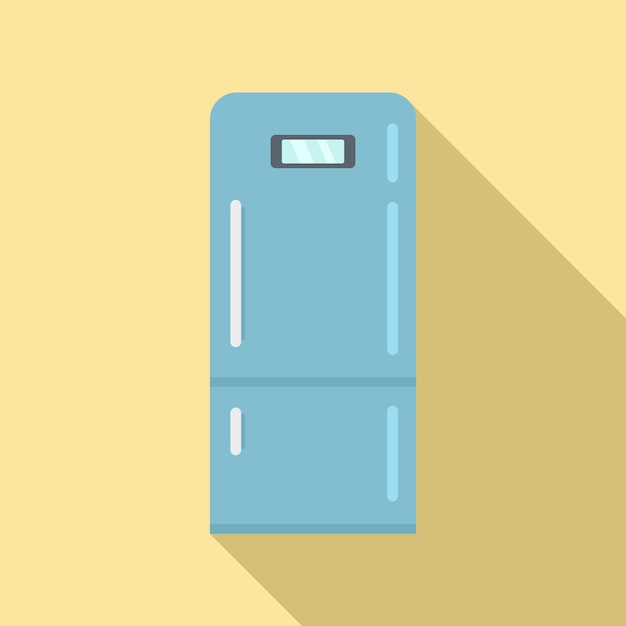 Vector icono de refrigerador doméstico ilustración plana del icono de vector de refrigerador doméstico para diseño web