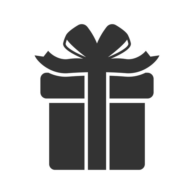 El icono del regalo de Navidad