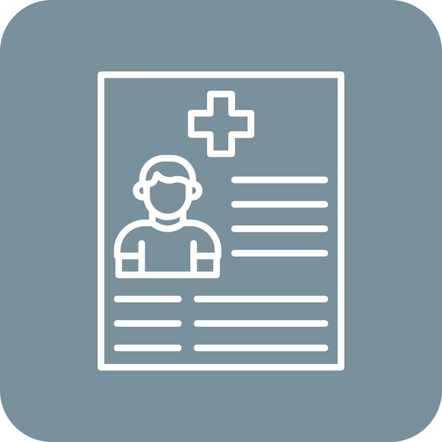Icono de registro médico
