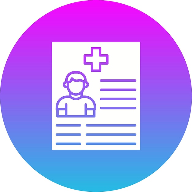 Icono de registro médico