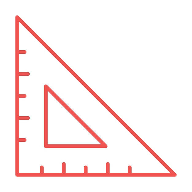 Icono de la regla triangular