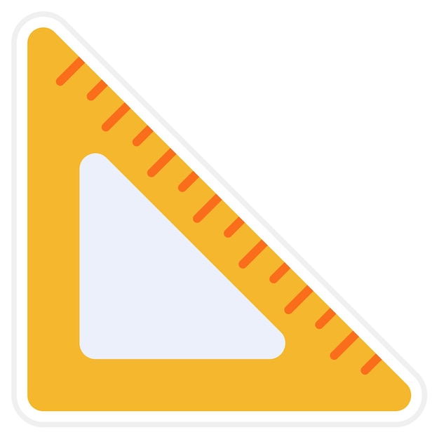 Icono de la regla triangular