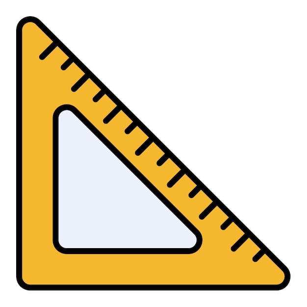 Icono de la regla triangular