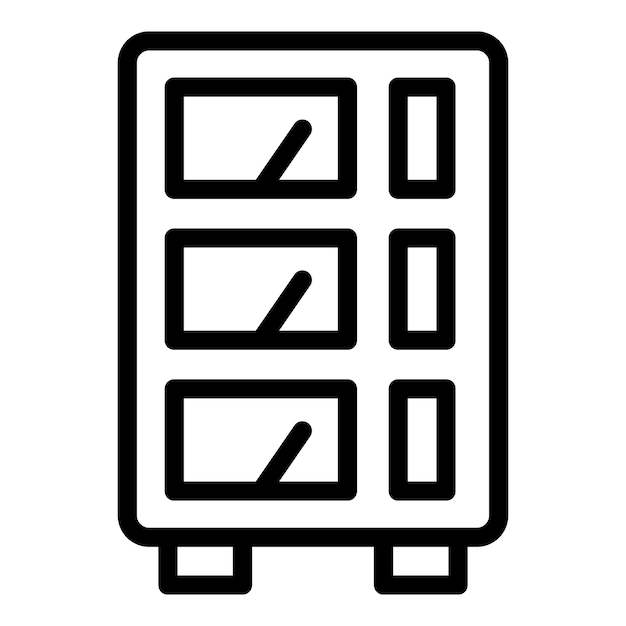 Icono de regulador de voltaje Icono de vector de regulador de voltaje de esquema para diseño web aislado sobre fondo blanco