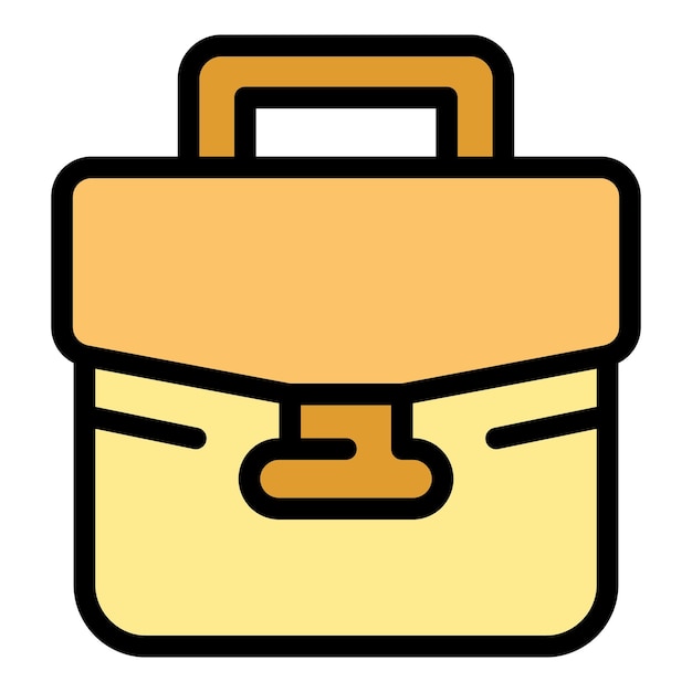 Icono de relación de caso Esquema Icono de vector de relación de caso para diseño web aislado en color de fondo blanco plano