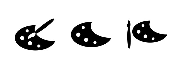 Icono de relleno de la placa de color Símbolo Vector glifo negro Icono de la placa del color