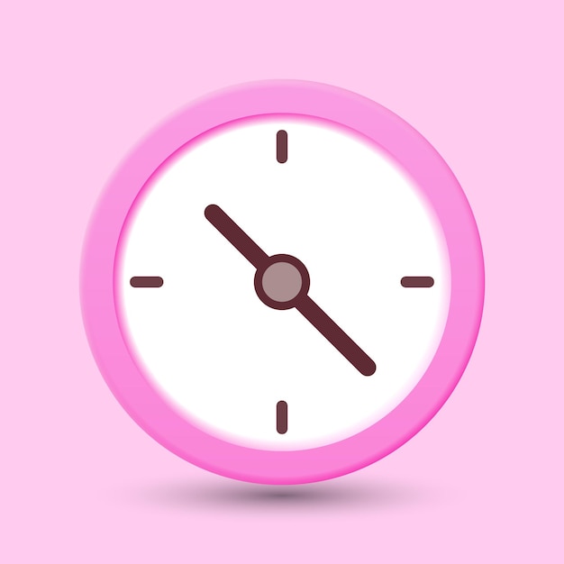 Vector icono de reloj 3d