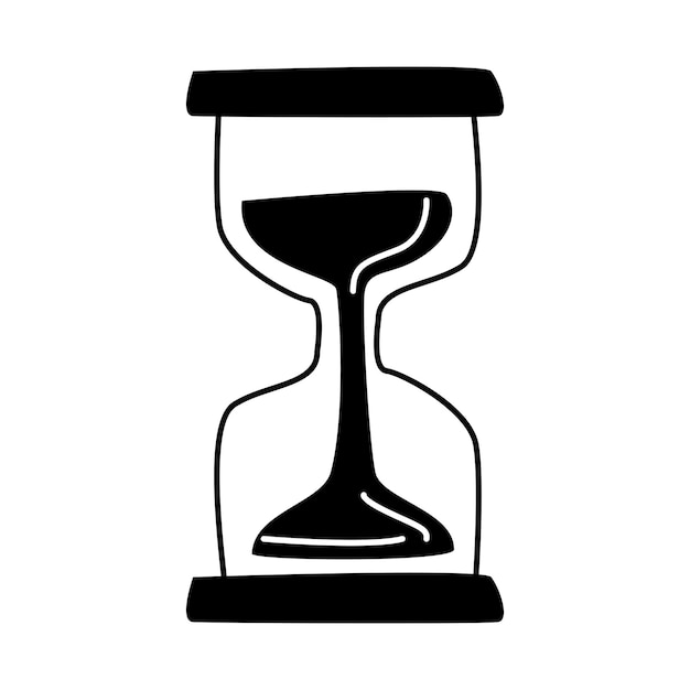 Icono de reloj de arena vectorial reloj de arena temporizador de arena como ilustración de cuenta atrás