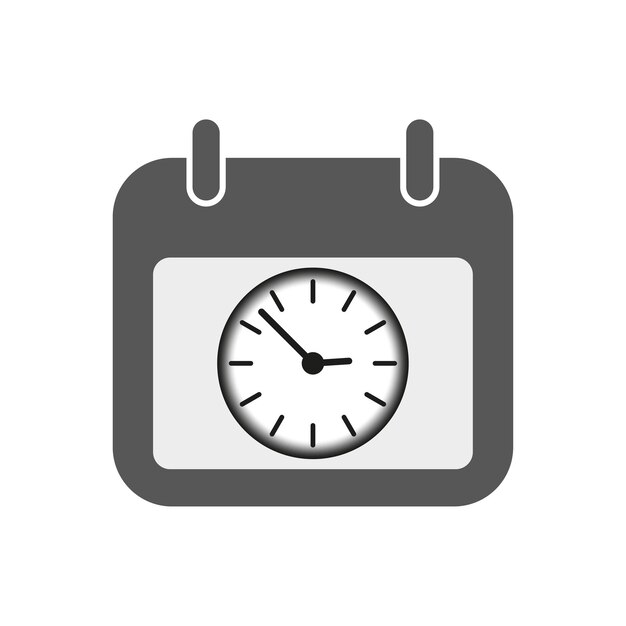 Icono de reloj calendario Ilustración vectorial EPS 10 Imagen de archivo