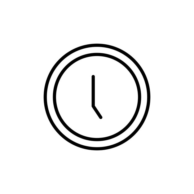 El icono del reloj cinco