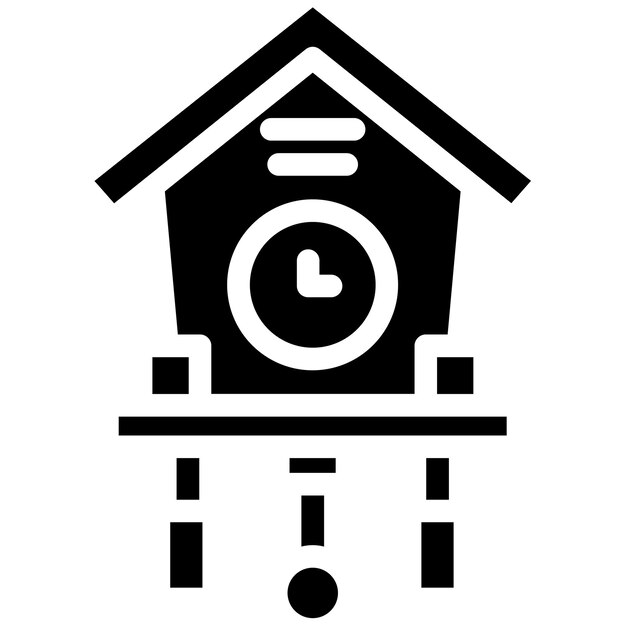 El icono del reloj de cuco