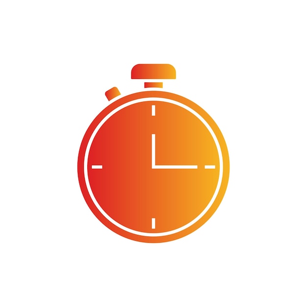 Icono de reloj degradado