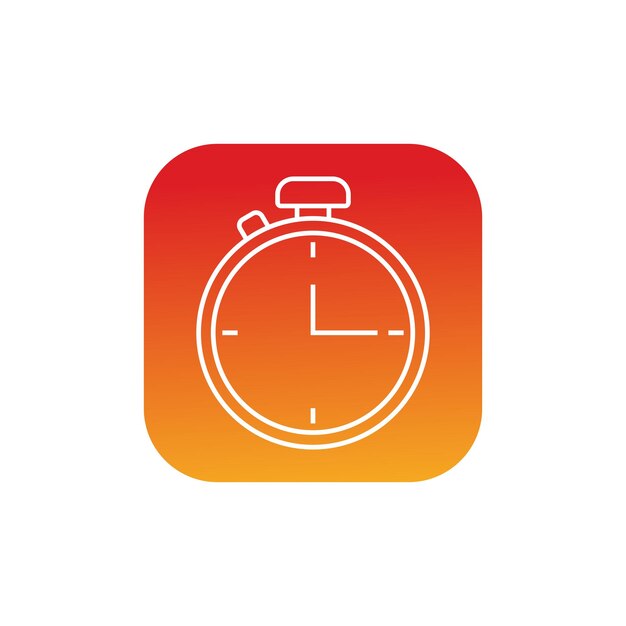 Icono de reloj degradado