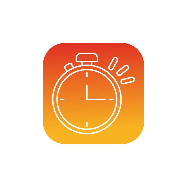 Icono de reloj degradado