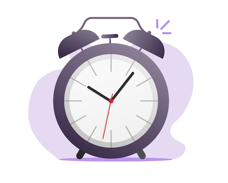 Vector icono de reloj despertador retro vintage