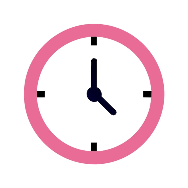 icono de reloj elegante