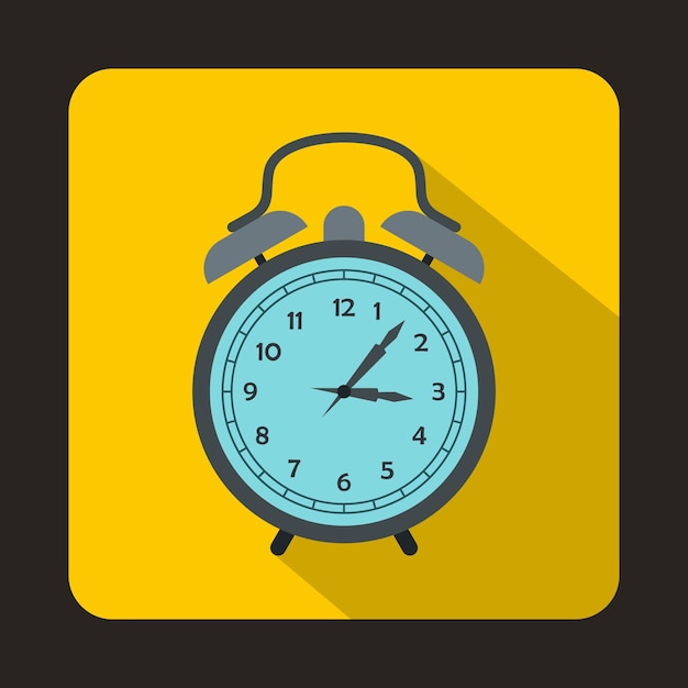 Icono de reloj en estilo plano para cualquier diseño