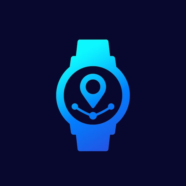 Icono de reloj gps para web