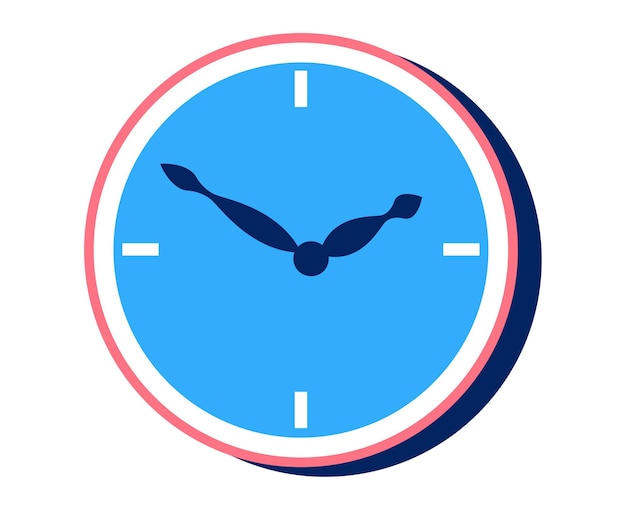 Vector icono del reloj ilustración de vector aislado