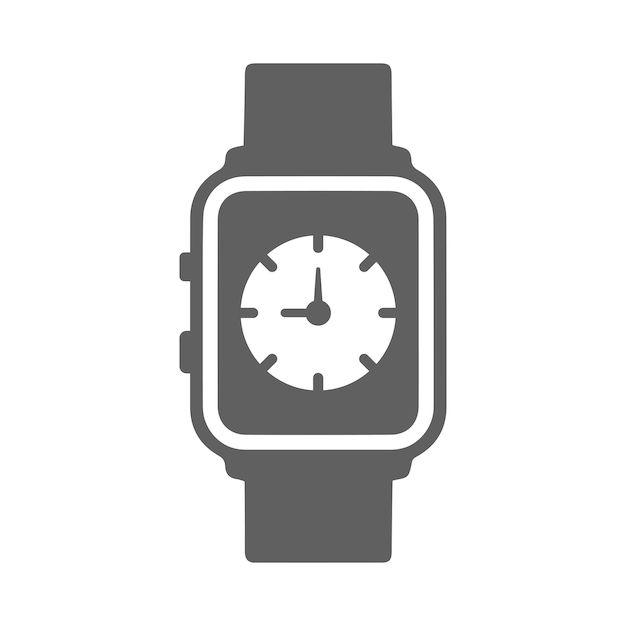 El icono de reloj inteligente de Apple se puede usar Gráficos vectoriales grises 38