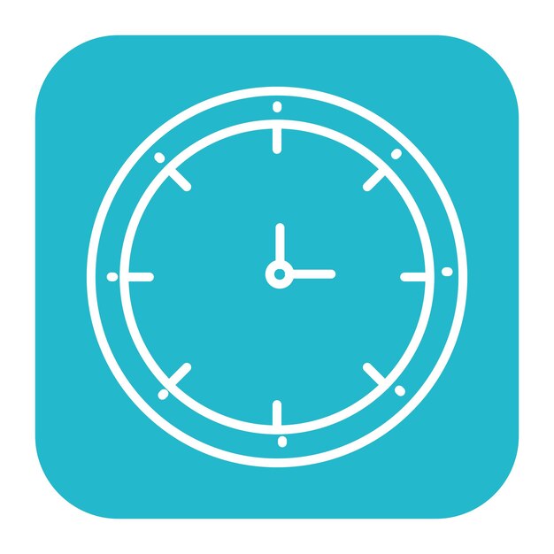 Icono del reloj de pared