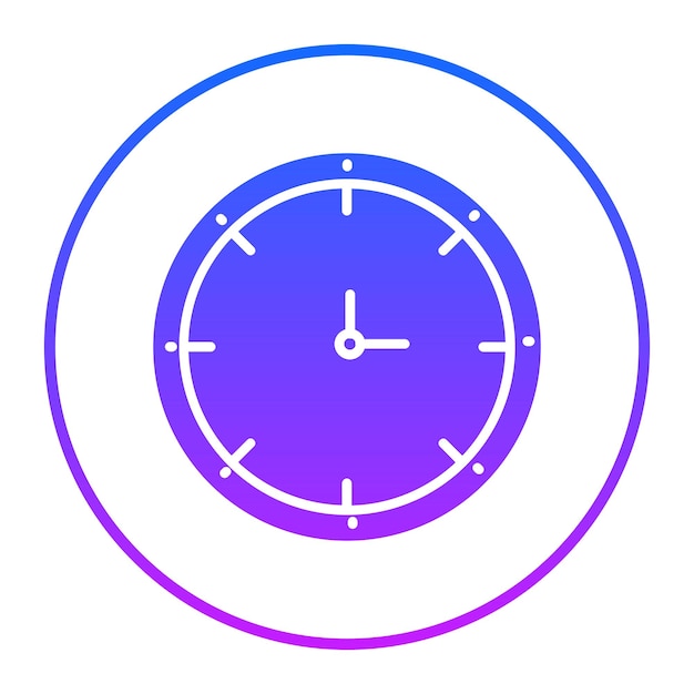 Icono del reloj de pared