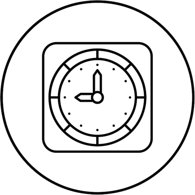 Icono del reloj de pared