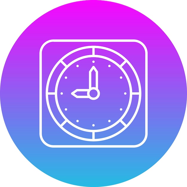Icono del reloj de pared
