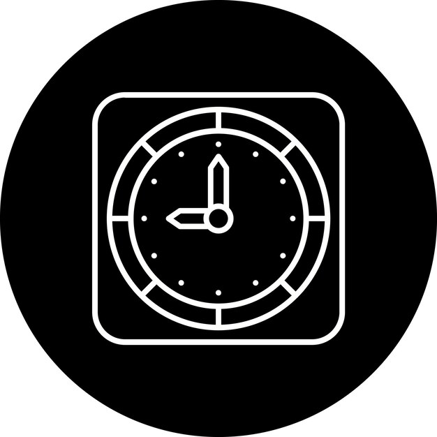 Icono del reloj de pared