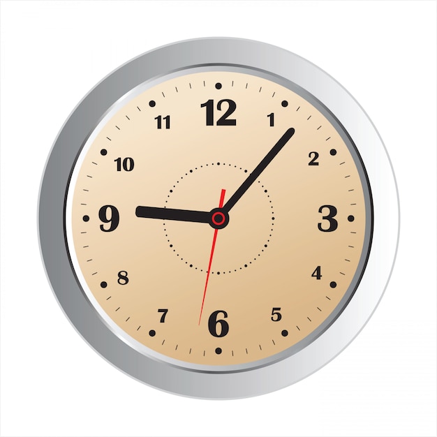 Vector icono de reloj realistick