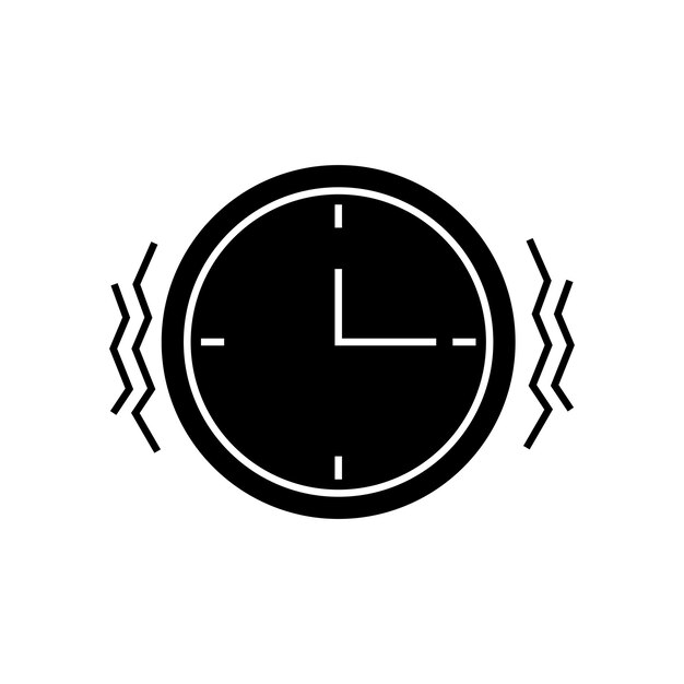 Icono de reloj de silueta